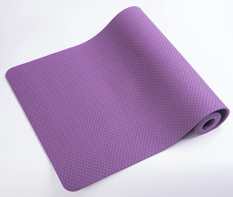 

New best service and low price custom printing 6mm 8mm custom logo anti slip tpe yoga mat, Purple, violet, pink, blue, black, green, turquoise or customized