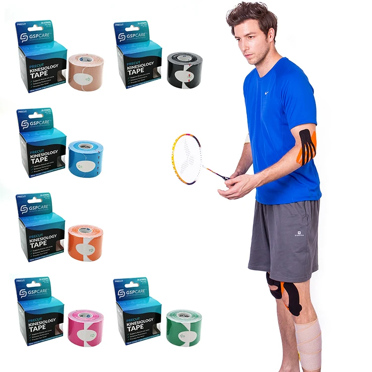

Fast Delivery 5cm*5m Wholesale Multicolor Waterproof Muscle Sports Tape Kinesiology Tape CE ISO Approved, 15 colors at your choice