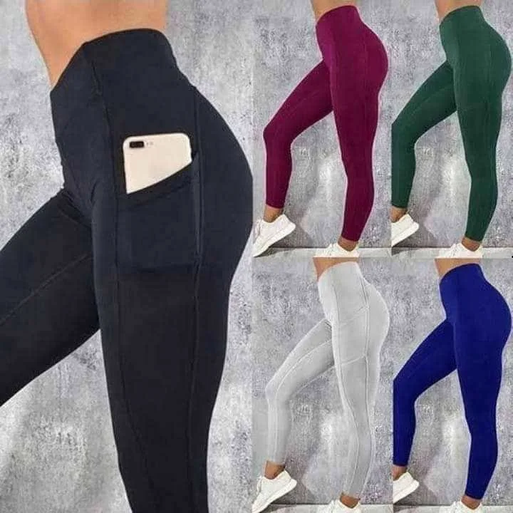 

Sports Leggings Women Fitness Push Up Yoga Pants with Pocket, Picture