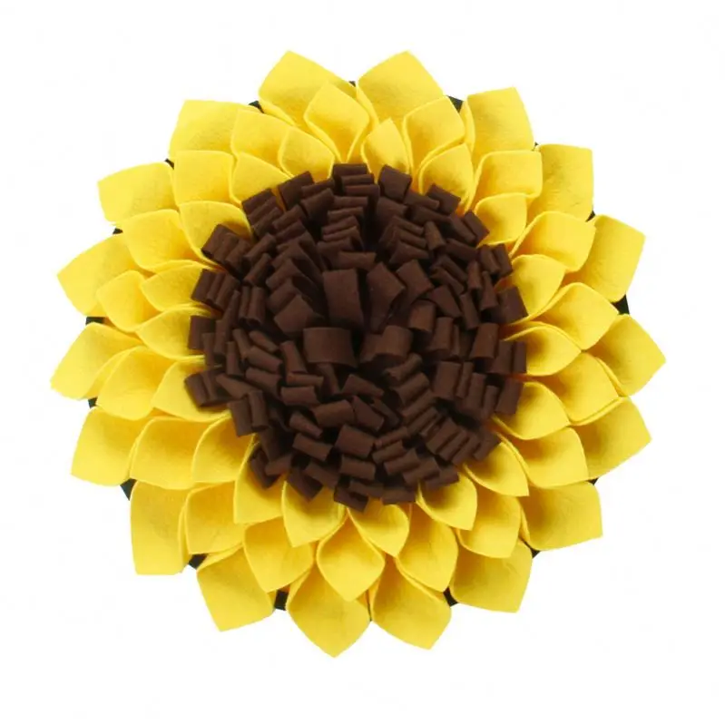

Sunflower pet training olfactory Colorful Snuffle Mat for Dogs Feeding Mat, Yellow