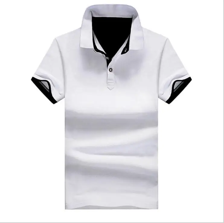 
New Design Custom Logo men clothes Short Sleeved 95% Cotton T Shirt Casual Lapel Polo Shirt 