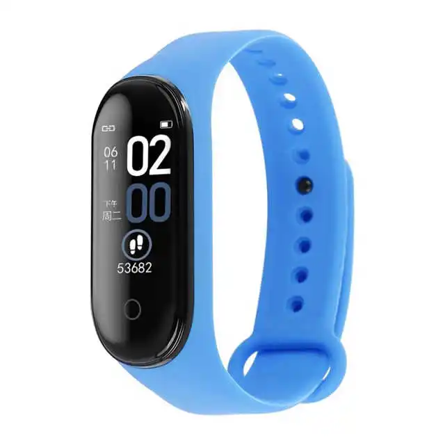 

Heart Rate Sleep Record M4 Series Smart Watch Mens Wholesale With Ios Android Smart Bracelet Mi Sport Watch For Kids, Black, red, blue, pink