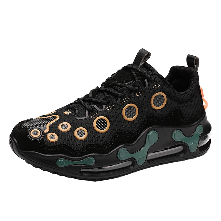 

High quality students custom Breathable Running shoes for boys joggers shoes air cushion Sport outdoor shoes-man, Dark green,white&blue,grey,red
