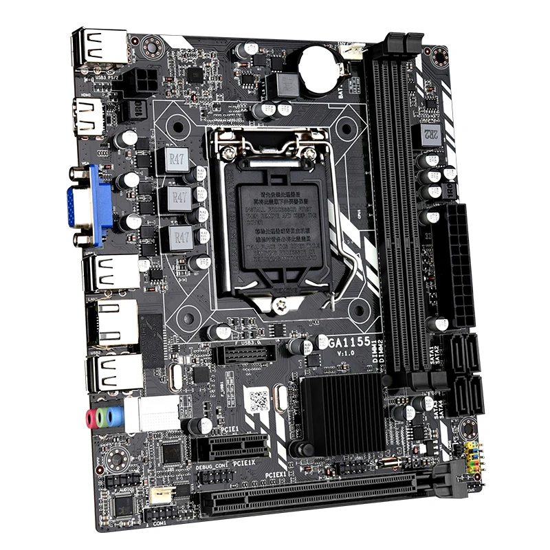 

Low price Gaming PC Mother board 16GB Dual Channel DDR3 H61M Motherboard LGA 1155