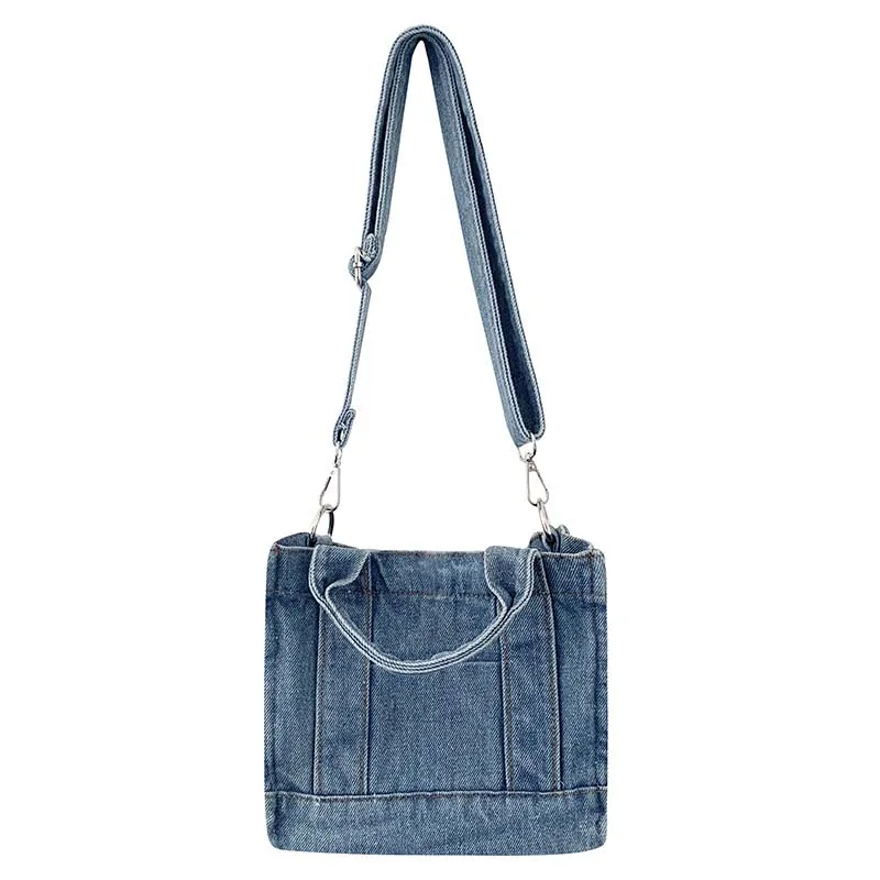 

Hot sale Women Jeans Denim Tote Handbags Purse Hobo Tote Top Handle Shoulder Cross body bags Shopping Bag Denim for Teen Girls, Blue, deep blue