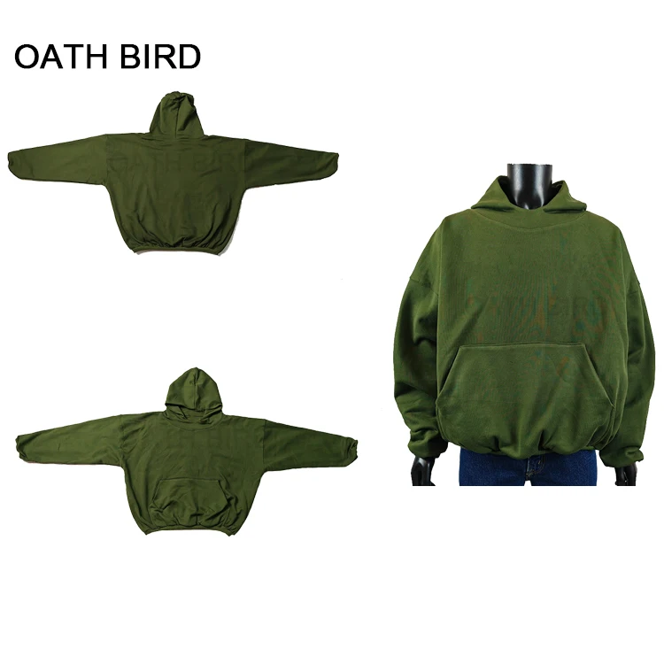 

High Quality Kanye West Casual Hoodie Blank 100%cotton Oversized Casual hoodies men's Street wear custom logo hoody 2023