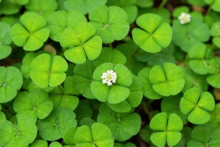 Lemon clover growing in a meadow setting with bees visiting the flowers