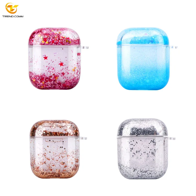 

Bling Waterproof Glitter Earpod Case Anti-Fall Custom Plastic Cover For Airpods 2 & 3