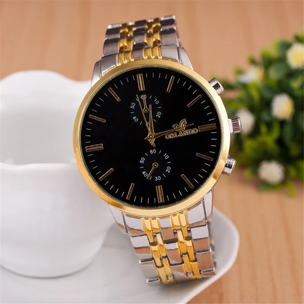 

2020 New Wholesale Men's Alloy Hand Watch Customized Luxury Business Quartz Watches Men Wrist, Black, white, beige