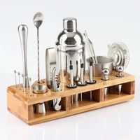 

High quality wine bartender bar tool set stainless steel rocket cocktail shaker set bar tool