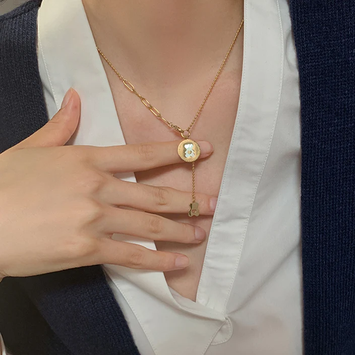 

New Korean version of Dongdaemun Net Red Simple Necklace Trend