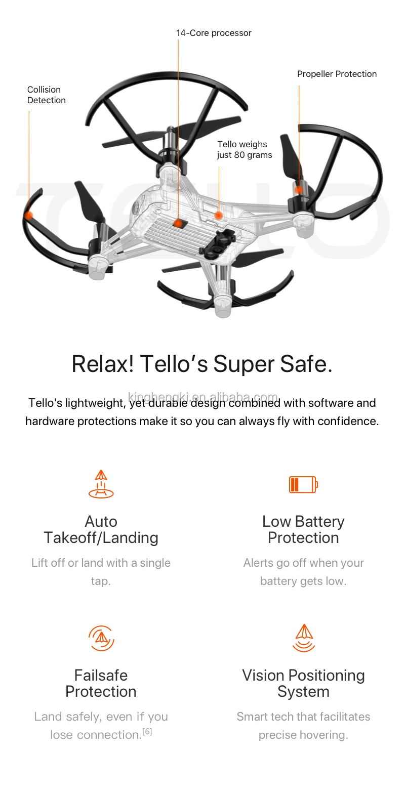 DJI Tello Camera Drone Ryze Tello Drone with Coding Education 720P HD Transmission Quadcopter FVR Helicopter DJI Camera Drone