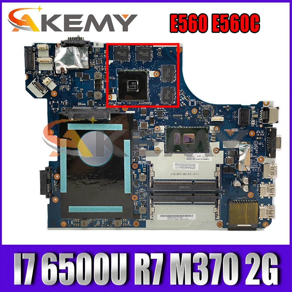 

Akemy BE560 NM-A561 For Thinkpad E560 E560C Laptop Motherboard FRU 01AW113 I7 6500U R7 M370 2G DDR3 100% Test Work