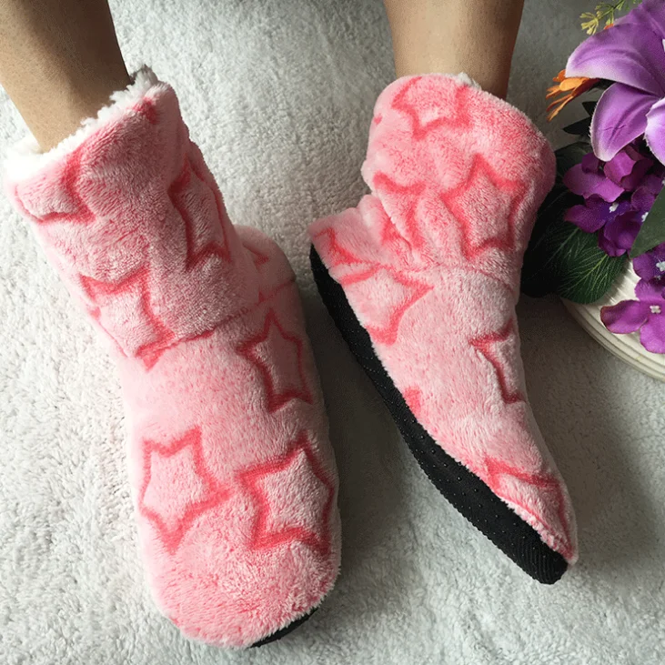 

Drop Shipping Wholesale Five Star Pattern Best Indoor Shoes Boots For Women Girls