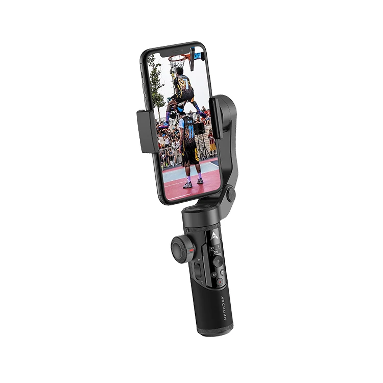 

2021AOCHUAN smart xr Smartphone Axis Handheld Gimbal Stabilizer With Tripod, Balck