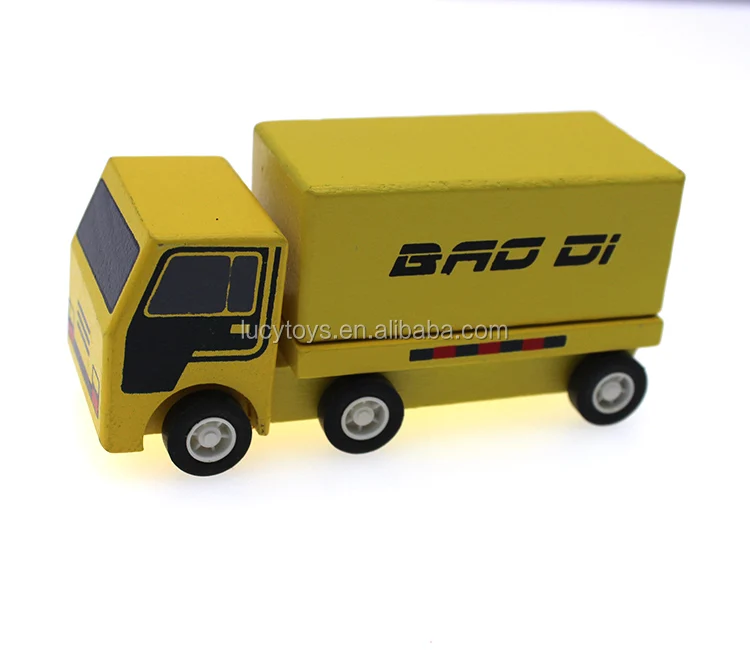 2023 Newest Cool Small Wooden Container Truck Toy Car For Kids Buy Wooden Truck Toys,Wooden