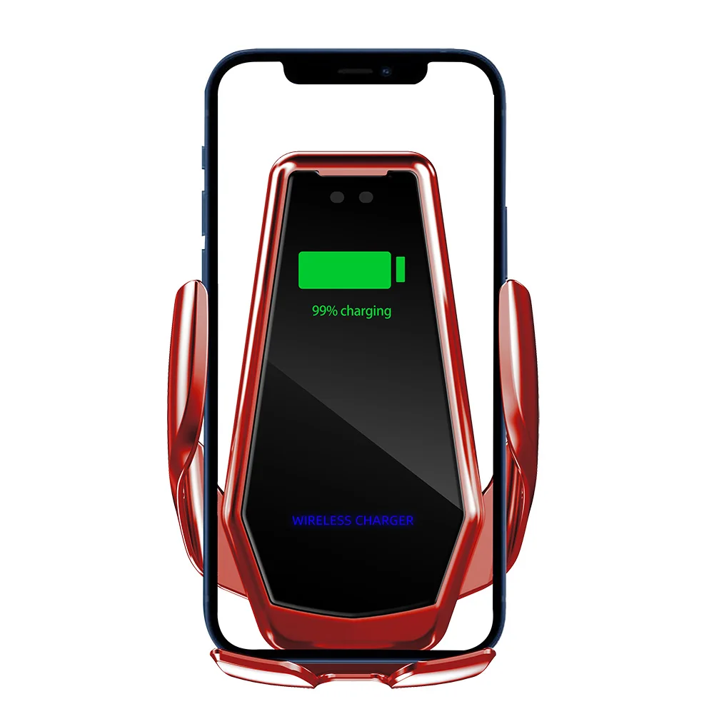

High quality Carliving 15W Automatic Car Vent Wireless Phone Mount Wireless Charger with Suction System