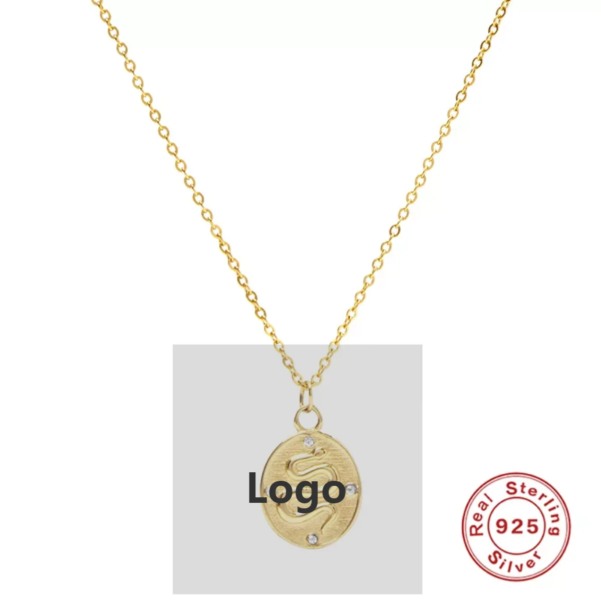 S925 Sterling Silver Necklace Simple 