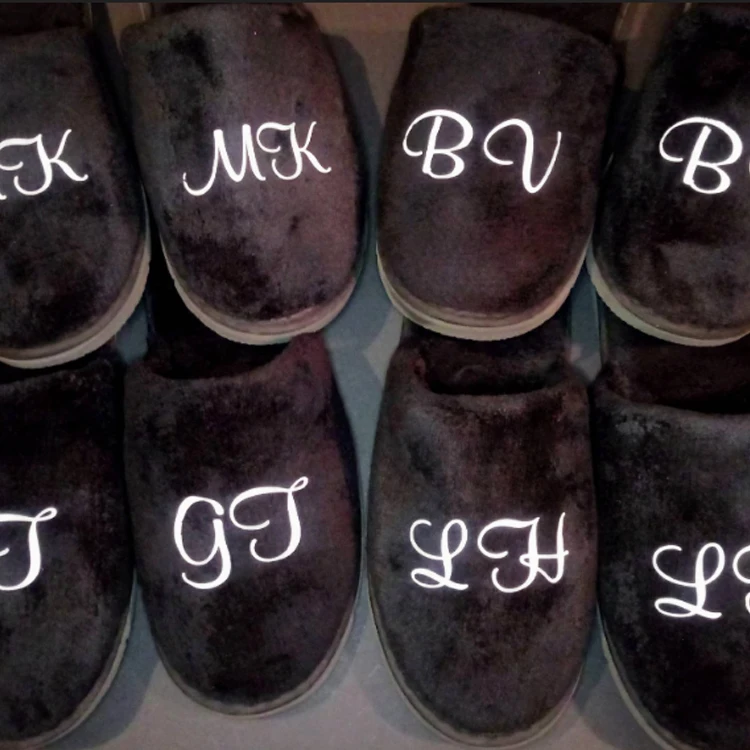 
5 star hotel bathroom 100 % biodegradable cheap black disposable coral fleece custom logo hotel slippers 