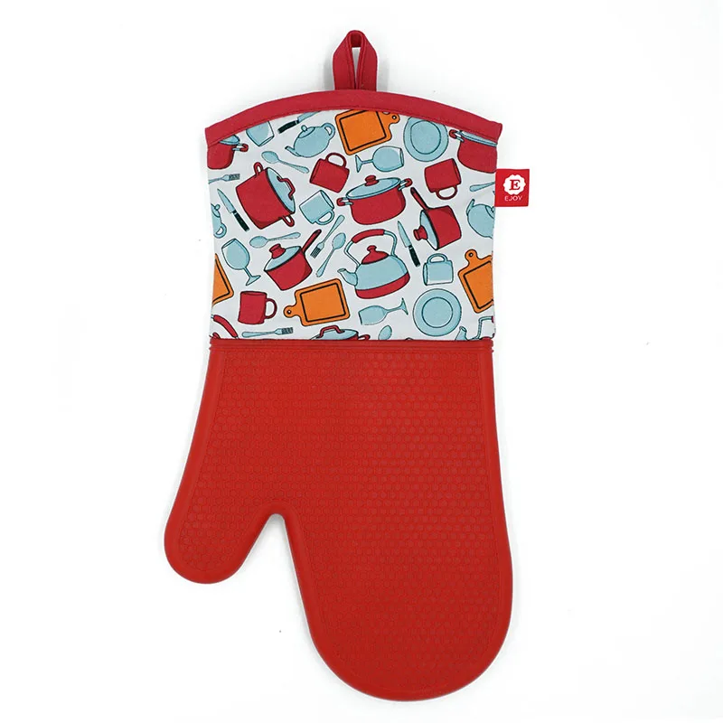 
Wholesale Extra Long Pot Holder & Baking Gloves Heat Resistant Cooking Silicone Oven Mitt 