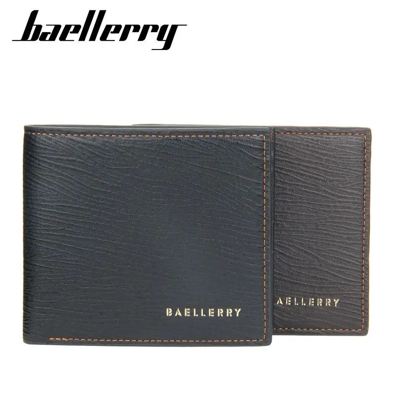 

Baellerry Short Wallet Leather purse mans Korean wallet money and card 2021 in stock, As photo