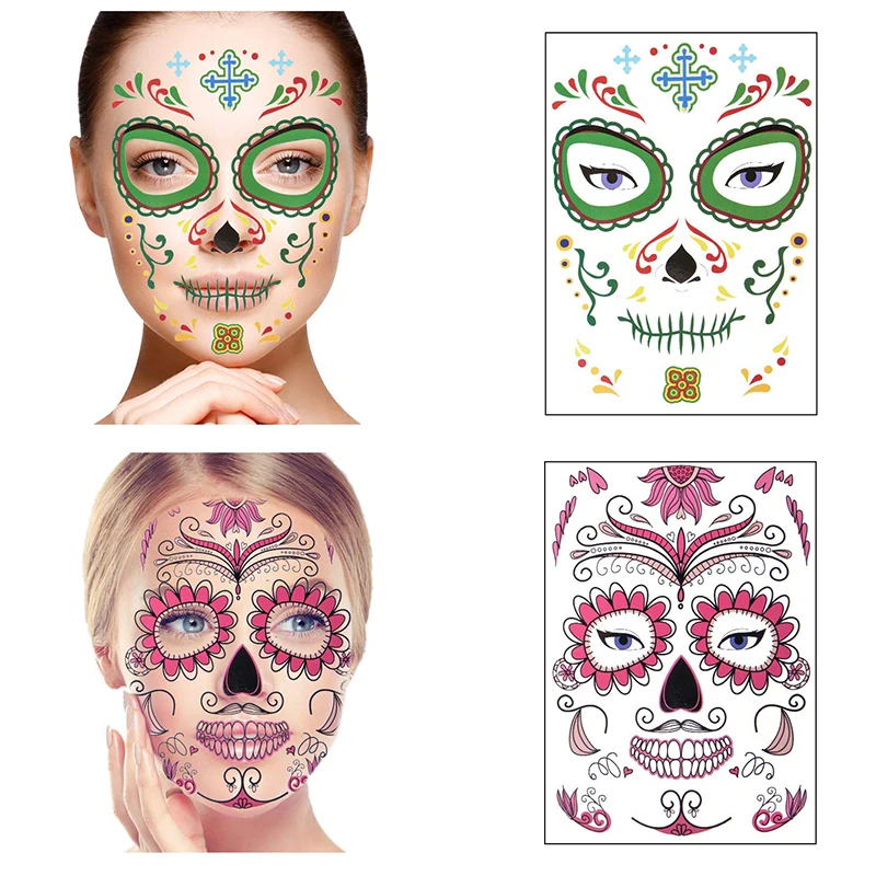 Wholesale Eco-friendly Halloween Decor Face Tattoo Stickers Waterproof ...