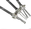 Double spiral SiC heating elements with ceramic holders