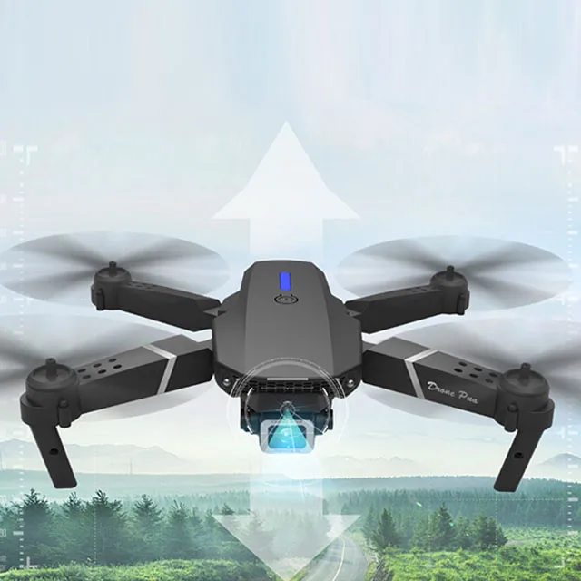 

2021 Explosive E88 4k HD Wide Angle Foldable Mini Camera Drone Can Outdoor Shooting Gesture Photograph Drone Camera, Black/gray