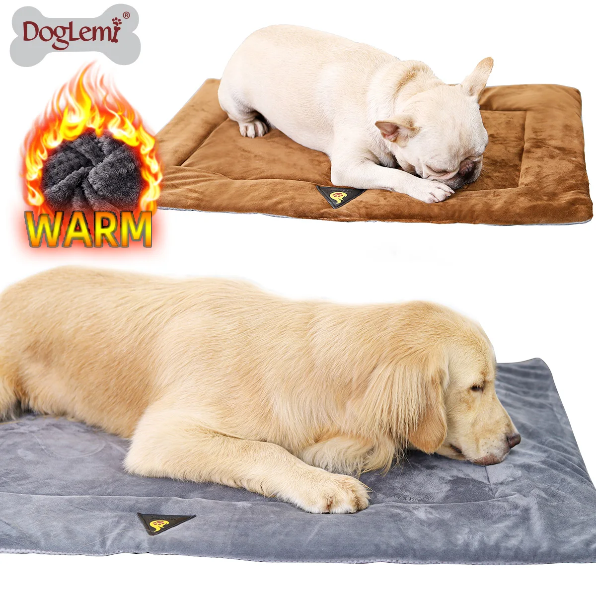 

Winter fleece plush comfortable pet products dog mat ,Thermal warm waterproof dog heat cushion bed