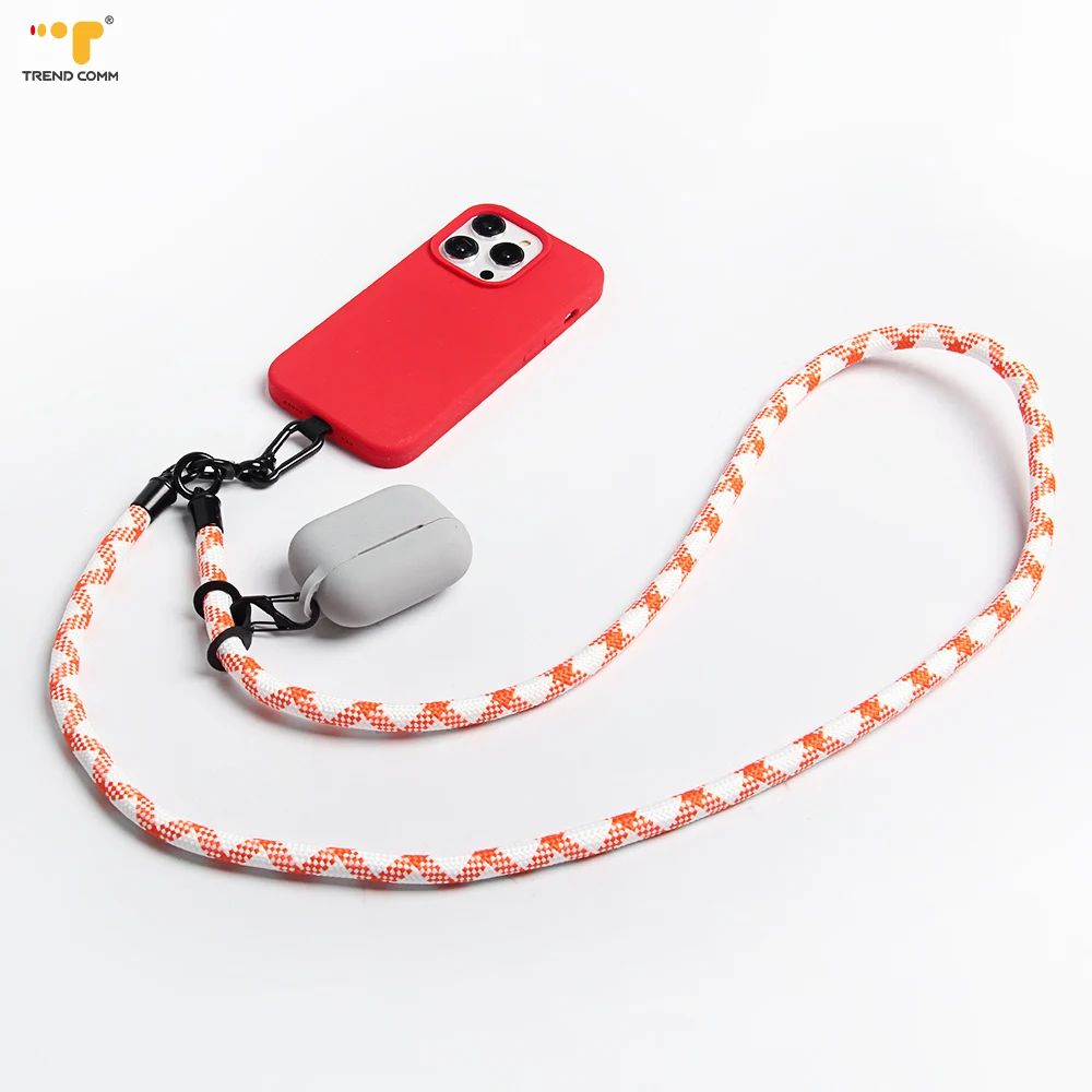 

Shimmy Neck Rope Tether Patch Nylon Wrist 10MM Polyester Anti-lost Wrist Strap 2-in-1 Multi Mobile Phone Lanyard