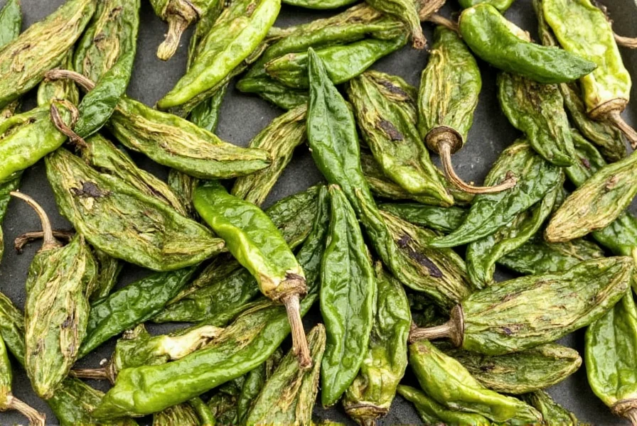 Glass Jar with Dried Poblano Peppers Stored