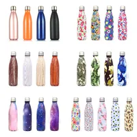 

Feiyou custom logo swelling bottle double walled vacuum insulated stainless steel water bottle cola shaped water bottle