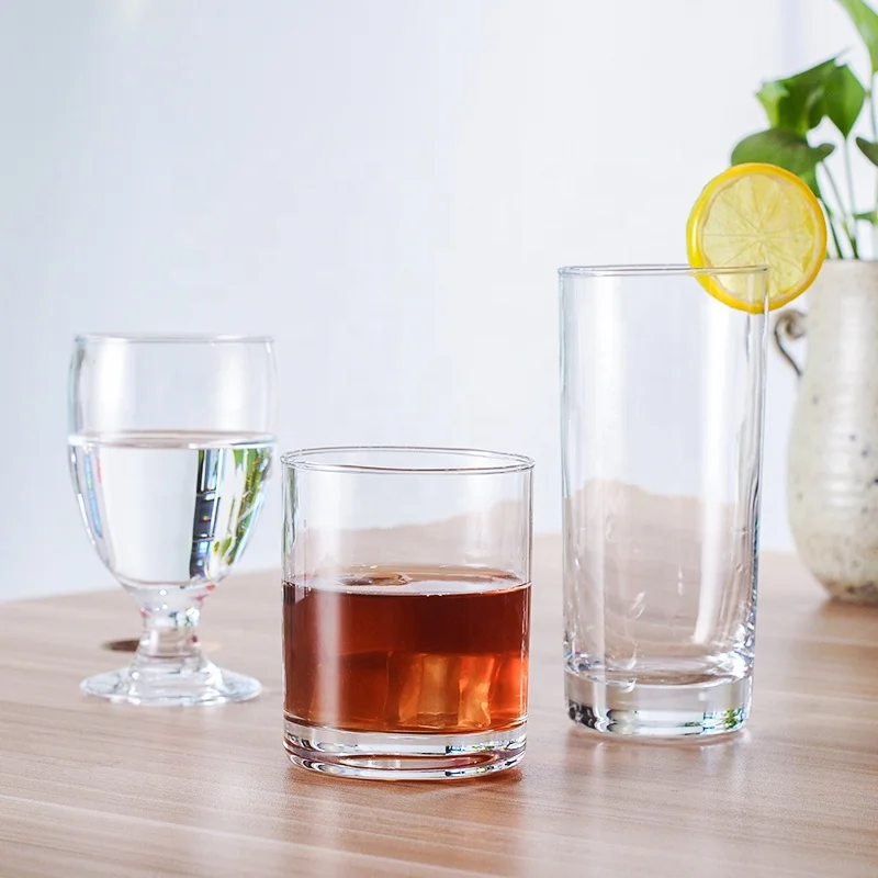 

wholesale machine made cheap glass cup drinking glasses, Transparent clear