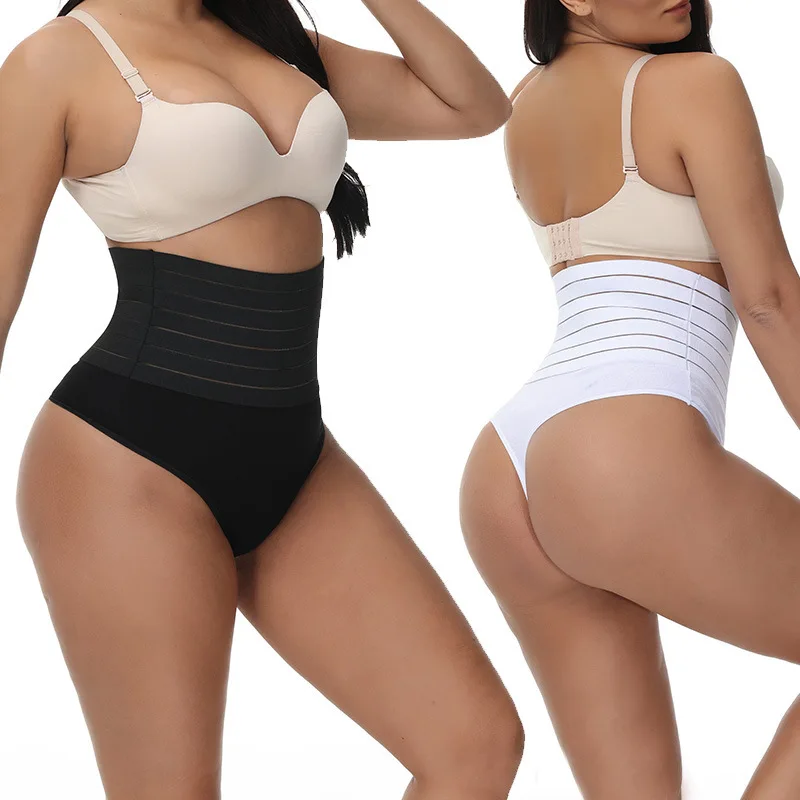 

New High Waist spanx Tummy Slimming customized thong plus size women's underwear