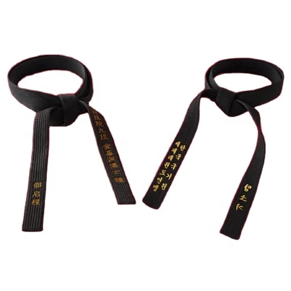 

Master Black martial arts taekwondo karate belts with embroidery