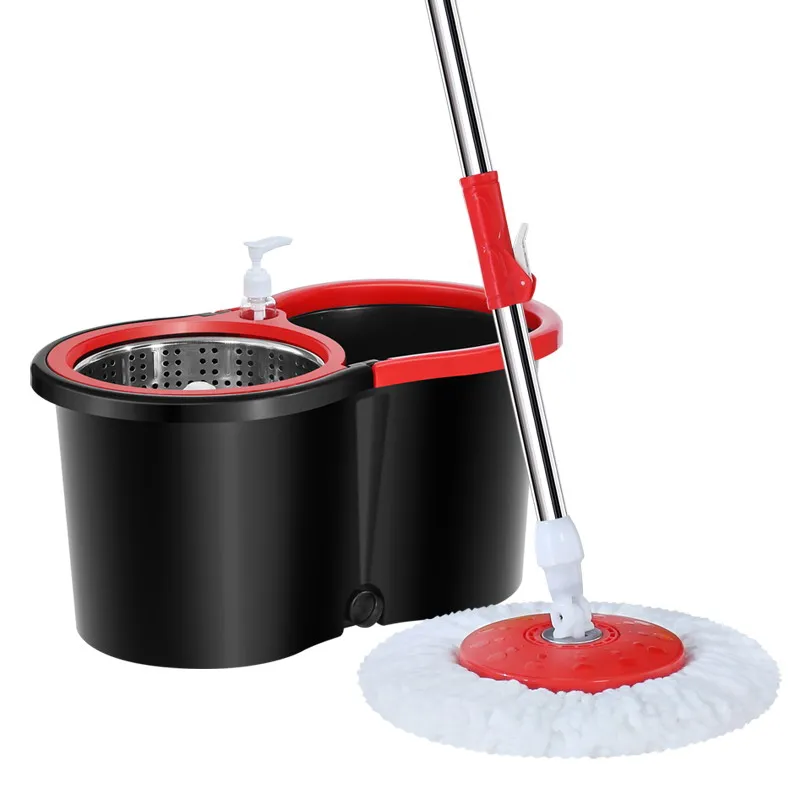 

easy life magic mop floor cleaning Hot sale, magic mop 360 with a flat mop bucket, Customized