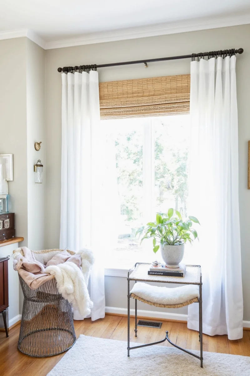 Clamp-on Curtain Rod