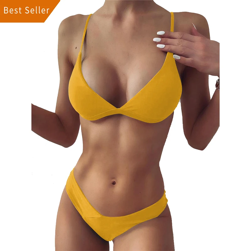 

Push Up Swimsuit Female Patchwork Bikini Set High Waist Swimwear Women Bathing Suit Swimming Suit Sexy Biquini Bikini 2021
