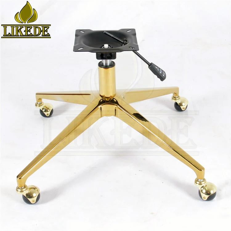 New Golden Swivel Chair Leg Aluminum Gold Furniture Leg Powder Coating Finish for Sofa Leg