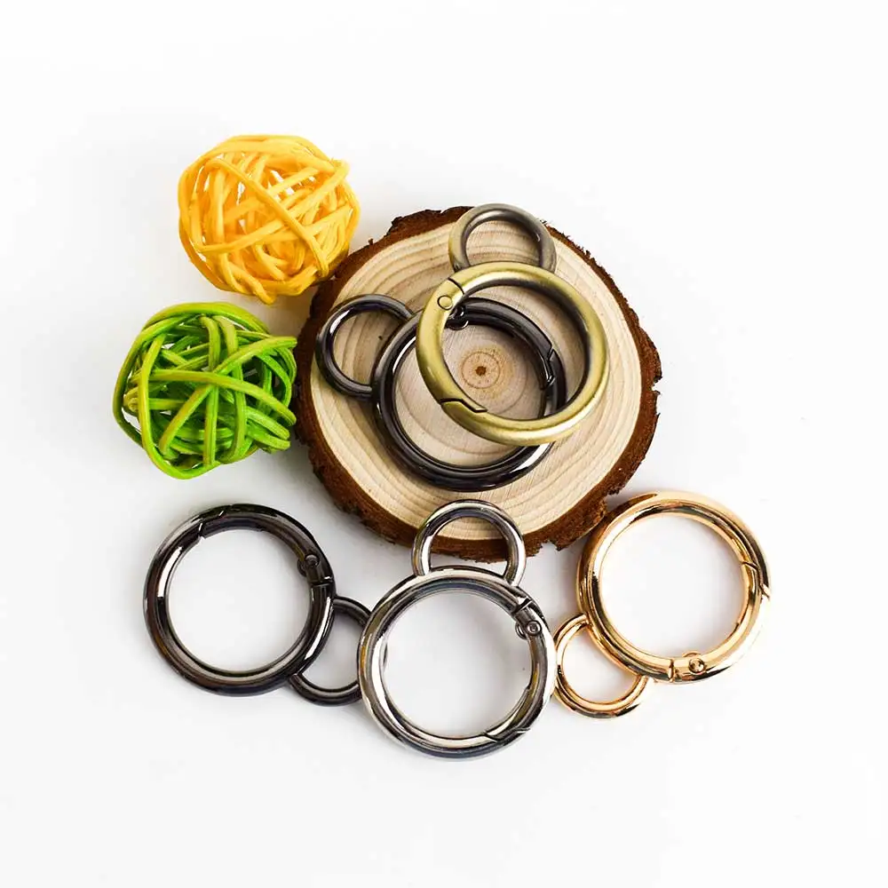 

Mettee F1-26  Alloy O-ring Hook DIY Hardware Bag Accessories Handbag Open Spring Ring Connection Buckle