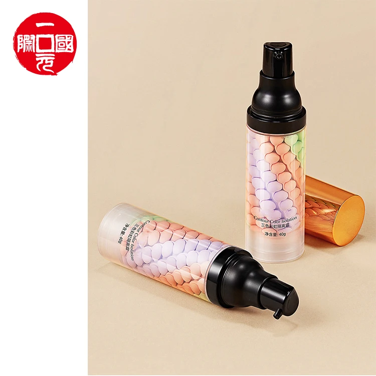 

vegan 3colors waterproof face makeup isolation cream private label makeup base face primer
