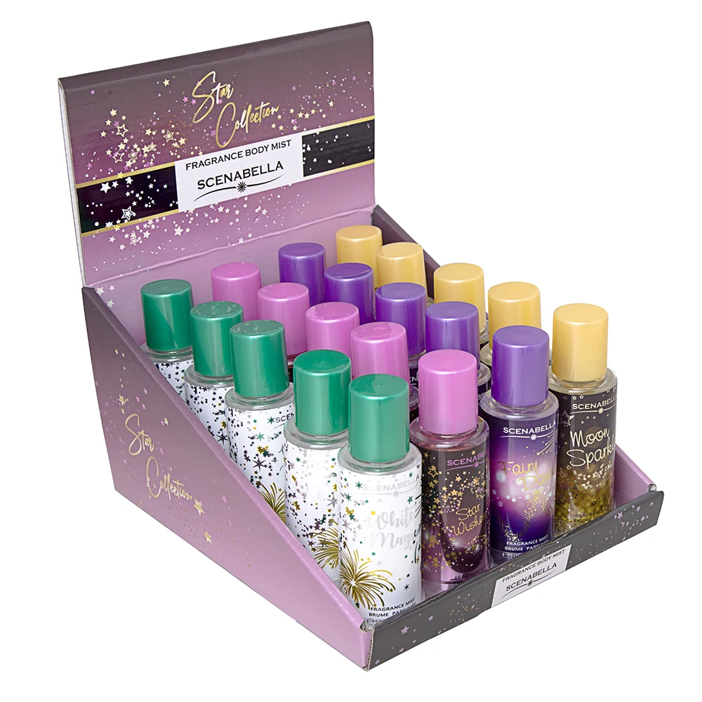 

Hot Selling Fine Fragrance Mixed Travel Size Body Mist Spray Perfume Set For Women 100ML