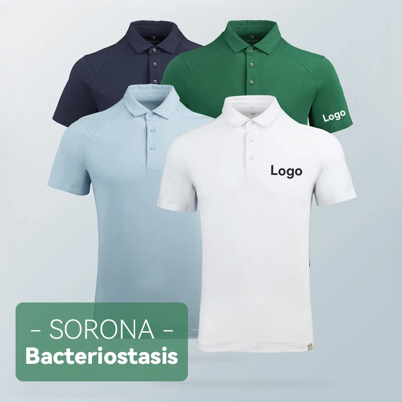 

HIC Top Quality Dupont Sorona Fabric Golf Shirt For Men Dry-Fit Three-Dimensional Cutting Bacteriostasis Short Sleeve Polo Shirt