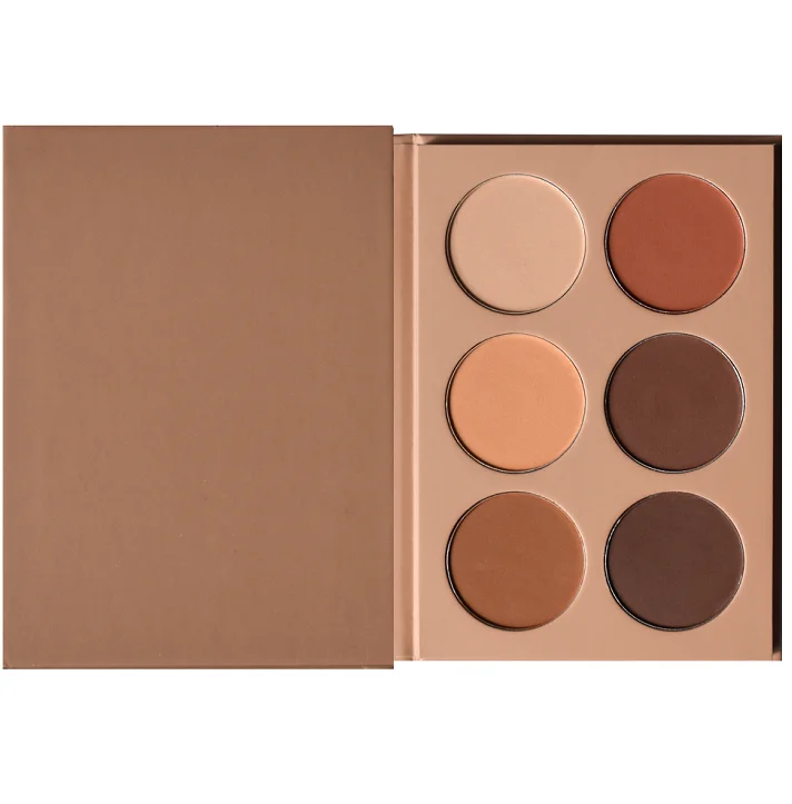 

Top Selling Waterproof Matte 6 colors Contour Palette Custom Logo Nude Eyeshadow Palette, Multi color