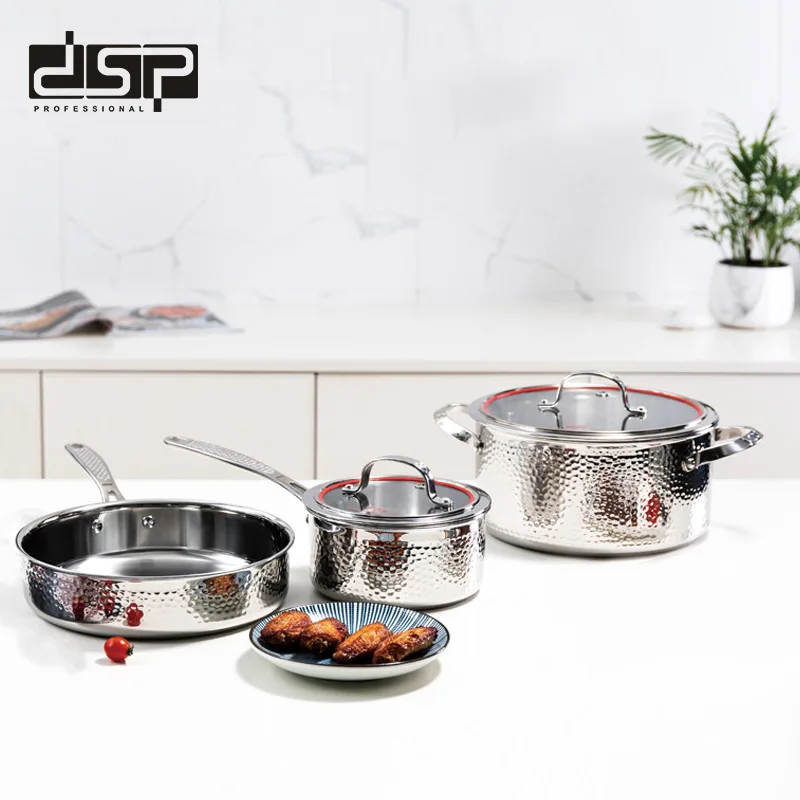 

Household Multi-Functional Kitchen Pans Cooking Pot Set Non Stick Cookware Sets Sauce Pan Casserole Fry Pan