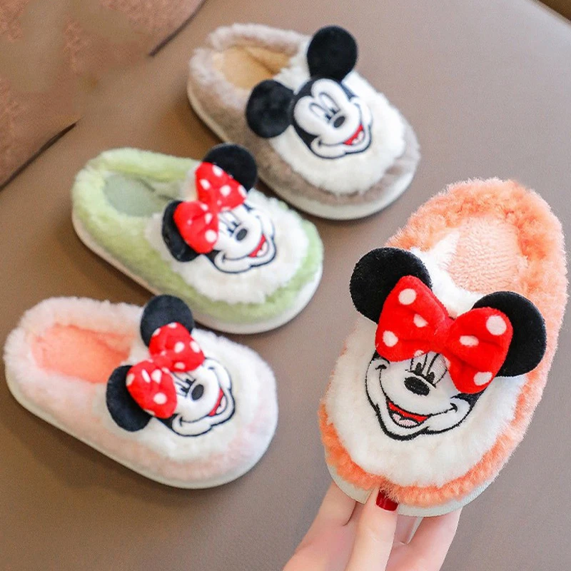 

Children's Slippers New Winter Girls Home Cotton Shoes Soft Bottom Cartoon Boys Slippers Unisex