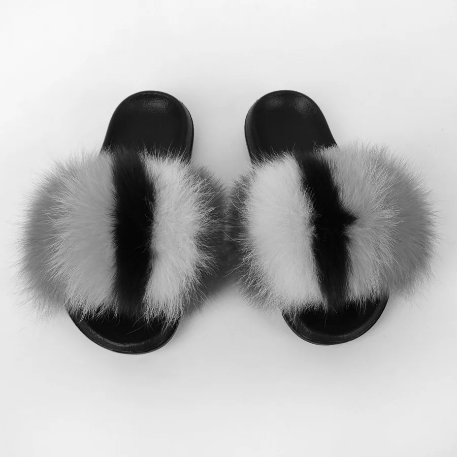 

women's slippers slippers for women 2021 new fur slippers, Customized color