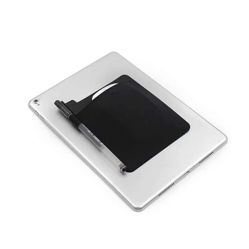 

Adhesive Stick Back Cover Sticker Lycra Pouch Mouse Case Sticker on Laptop Pocket Wallet for Computer, Black & custom