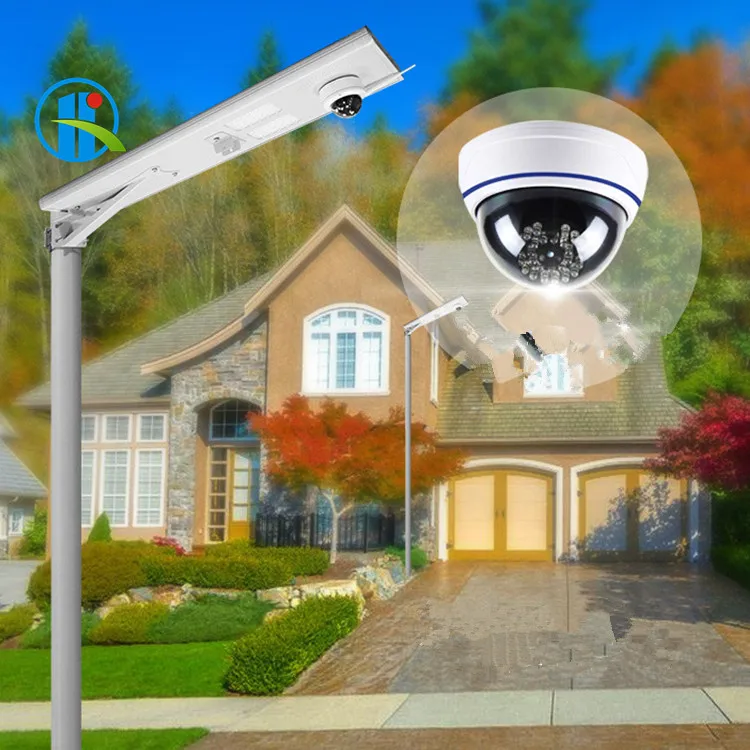 Intelligent Cctv Security Ip Camera 4g Wifi Wireless Control Solar Street Outdoor Light Buy