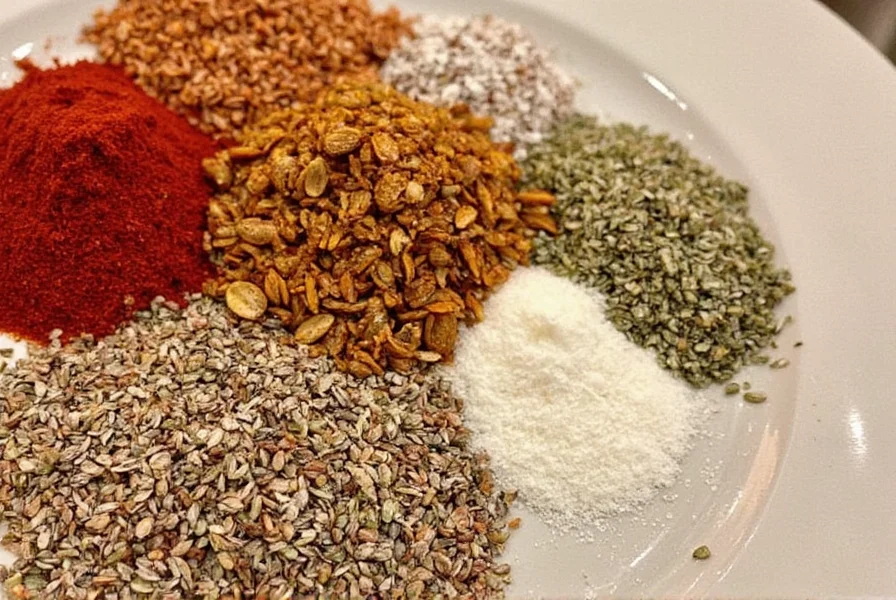 Traditional spice blends featuring cumin prominently in Middle Eastern cuisine